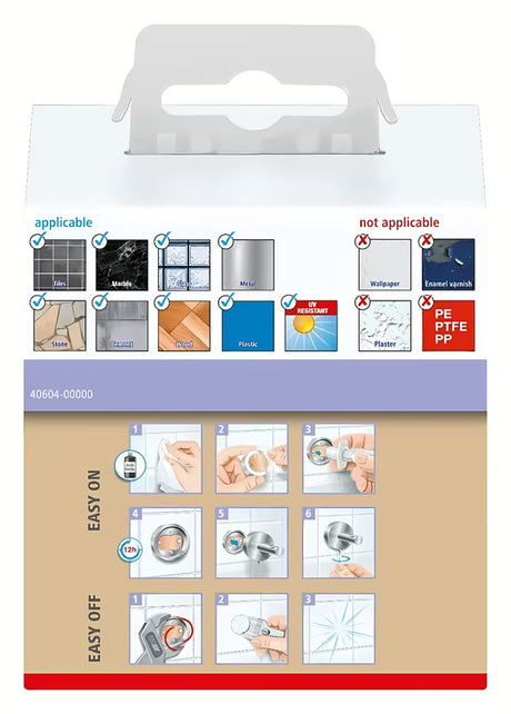 Bronzový háček na župan Tesa s montáží bez vrtání pomocí technologie tesa Power.Kit