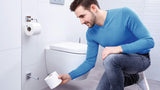 Chromový hranatý držák toaletního papíru Tesa Ekkro se samolepicí montáží bez vrtání
