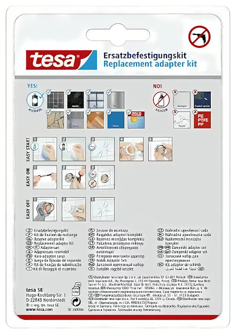Tesa Hukk montážní sada s adaptérem BK20 a lepidlem tesa Power.Kit pro montáž bez vrtání