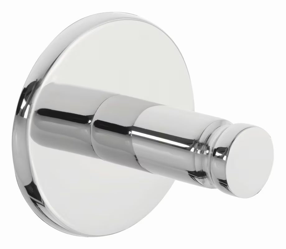 Chromuotas kabliukas Tesa powerbutton pro montavimas be gręžimo ant plytelių ir kitų lygių paviršių.