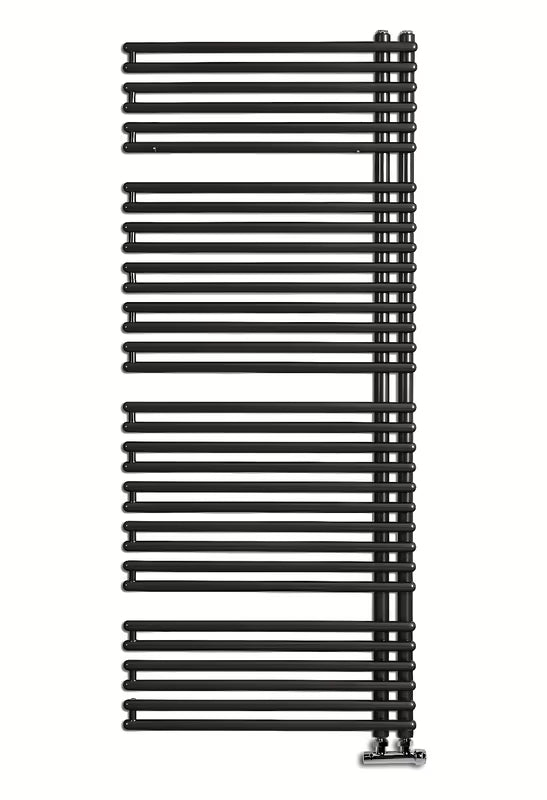 Kombinovaný koupelnový radiátor Thermal Trend Henrik v antracitové barvě, 145x60 cm.