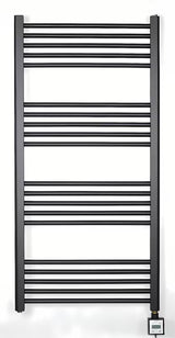 Elektrický radiátor Thermal Trend KD Economy 120x60 cm v černé matné barvě s termostatem KTX 3