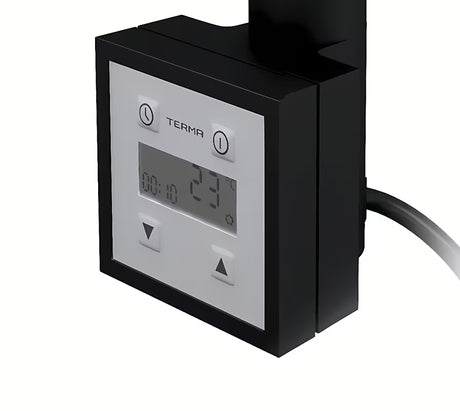 Elektrický radiátor Thermal Trend KD Economy 120x60 cm v černé matné barvě s termostatem KTX 3