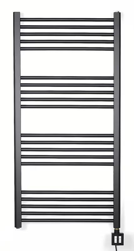 Elektrický radiátor Thermal Trend KD Economy 60x120 cm v černé matné barvě s topnou tyčí KTX4