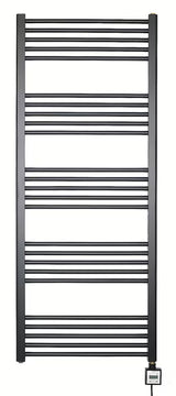 Elektrický radiátor Thermal Trend KD Economy 60x150 cm v černé matné barvě s termostatem KTX.