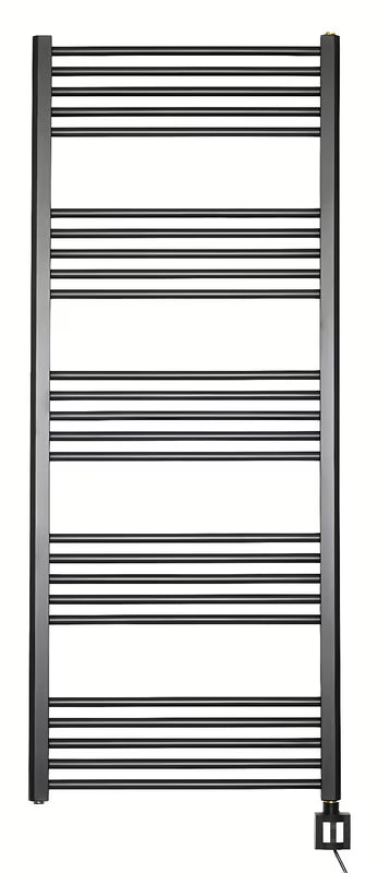 Elektrický radiátor Thermal Trend KD Economy 150x60 cm v černé matné barvě s termostatem KTX4.