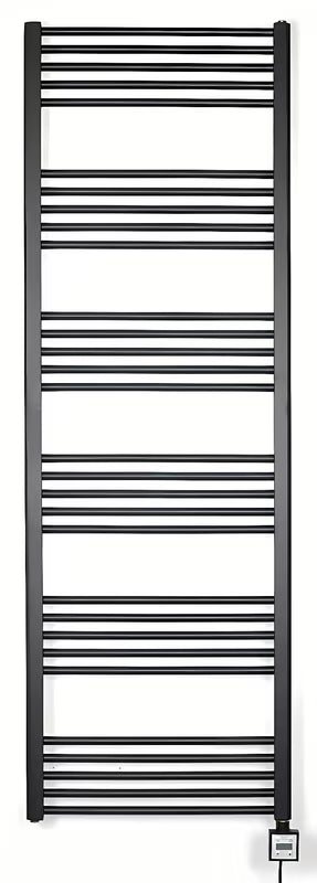 Elektrický radiátor Thermal Trend KD Economy 180x60 cm v černé matné barvě s termostatem KTX 3.