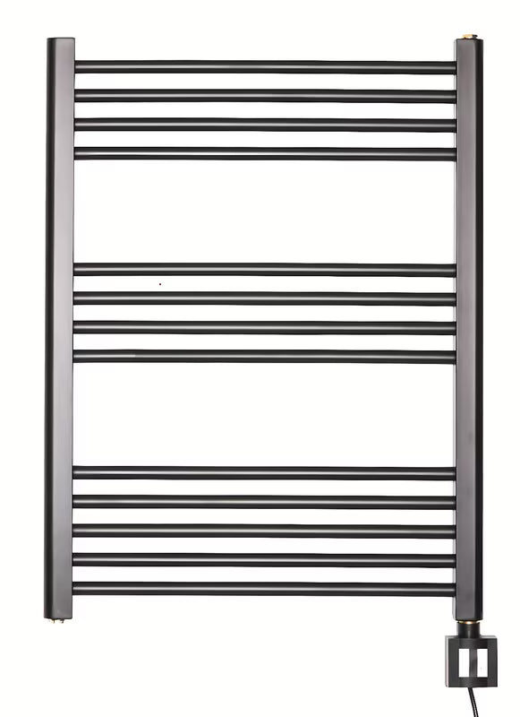 Elektrický radiátor Thermal Trend KD Economy 80x60 cm v černé matné barvě s termostatem KTX 4