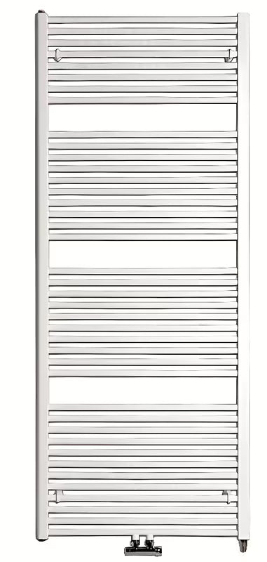 Bílý kombinovaný teplovodní radiátor Thermal Trend KD 132x60 cm s krajovým i středovým připojením 50 mm