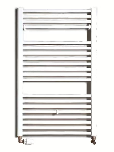 Bílý kombinovaný trubkový radiátor Thermal Trend KD 96x60 cm vhodný do koupelny