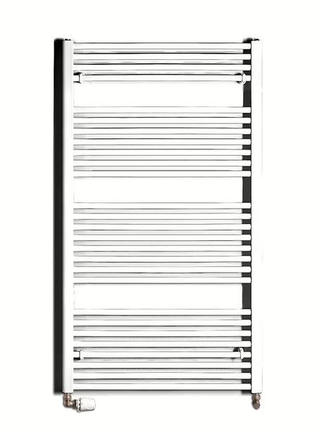 Bílý kombinovaný trubkový radiátor Thermal Trend KD 132x75 cm vhodný do koupelny