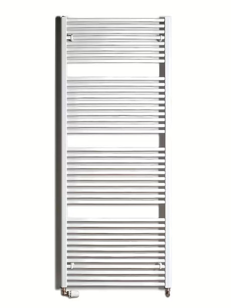 Bílý kombinovaný trubkový radiátor Thermal Trend KD 75x185 cm do koupelny.
