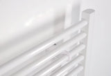 Bílý kombinovaný trubkový radiátor Thermal Trend KD 75x185 cm do koupelny.