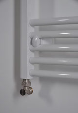 Bílý kombinovaný trubkový radiátor Thermal Trend KDO 45x132 cm do koupelny
