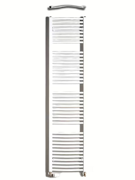 Bílý kombinovaný trubkový radiátor Thermal Trend KDO 45x185 cm do koupelny.