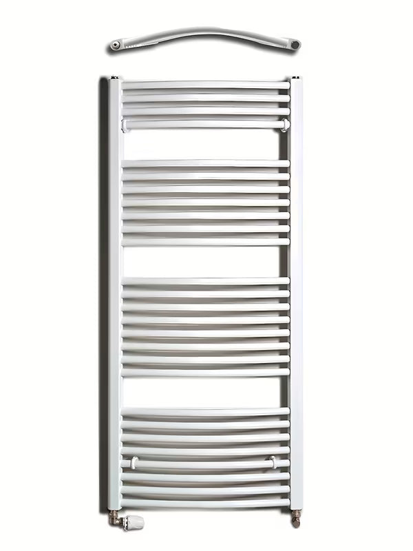 Bílý kombinovaný trubkový radiátor Thermal Trend Kdo 60x132 cm vhodný do koupelny