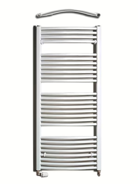 Bílý kombinovaný trubkový radiátor Thermal Trend Kdo 60x132 cm vhodný do koupelny
