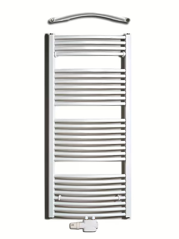 Thermal Trend Kdo kombinovaný koupelnový radiátor 132x60 cm v bílé barvě se středovým připojením