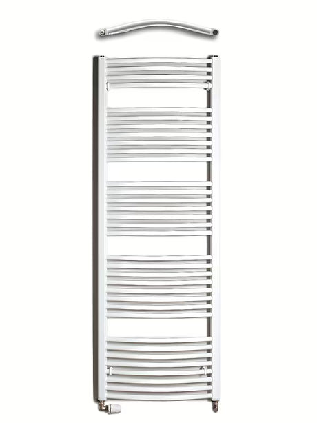 Bílý kombinovaný trubkový radiátor Thermal Trend KDO 168x60 cm vhodný do koupelny i chodby.