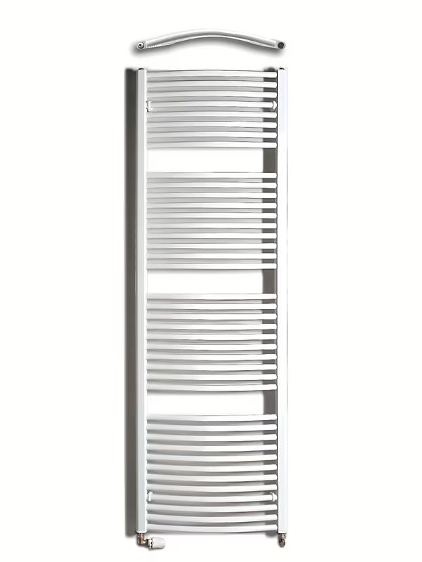 Bílý kombinovaný trubkový radiátor Thermal Trend Kdo 60x185 cm do koupelny