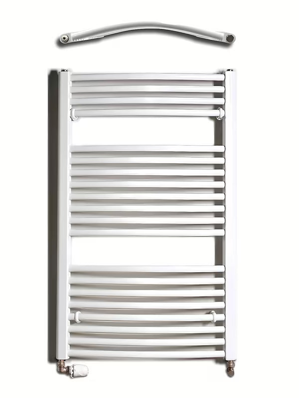 Bílý kombinovaný trubkový radiátor Thermal Trend KDO 60x96 cm vhodný do koupelny