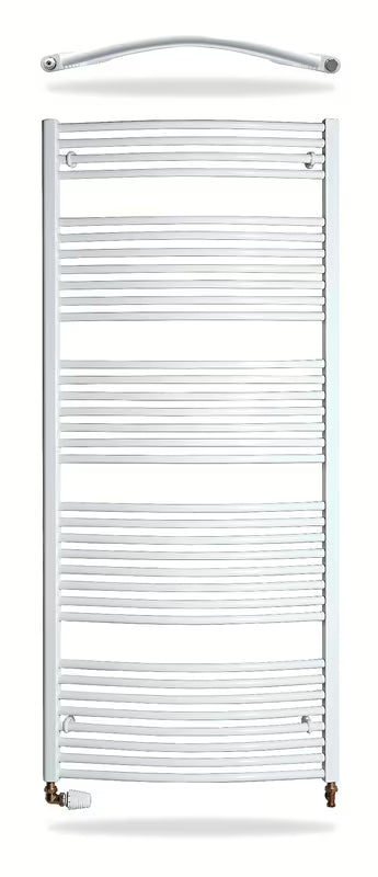 Bílý kombinovaný trubkový radiátor Thermal Trend Kdo 75x168 cm pro koupelnu