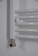 Bílý kombinovaný trubkový radiátor Thermal Trend Kdo 75x168 cm pro koupelnu