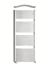Bílý kombinovaný trubkový radiátor Thermal Trend KDO o rozměru 75x185 cm vhodný do koupelny.