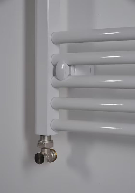 Bílý kombinovaný trubkový radiátor Thermal Trend KDO 96 x 75 cm do koupelny