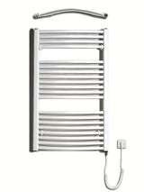 Bílý elektrický trubkový radiátor Thermal Trend KDOE 600x960 mm s topnou tyčí