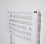 Bílý elektrický trubkový radiátor Thermal Trend KDOE 600x960 mm s topnou tyčí