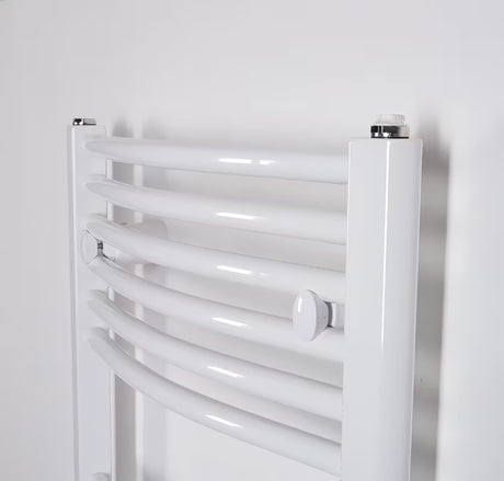 Bílý elektrický trubkový radiátor Thermal Trend KDOE 600x960 mm s topnou tyčí