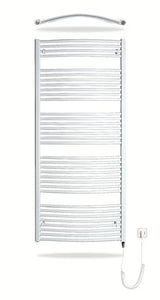 Bílý elektrický trubkový radiátor Thermal Trend KDOE 750x1680 mm s topnou tyčí 700 W