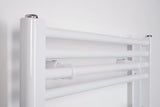 Bílý elektrický radiátor Thermal Trend KE v rovném provedení o rozměru 600x960 mm.