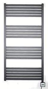 Elektrický radiátor Thermal Trend KH Economy 120x60 cm v černé matné barvě s termostatem KTX 3