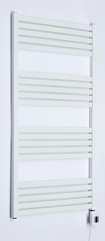 Bílý elektrický radiátor Thermal Trend KH Economy 120x60 cm s termostatem KTX 4 a LED displejem.