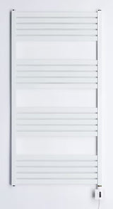 Bílý elektrický radiátor Thermal Trend KH Economy 120x60 cm s termostatem KTX 4 a LED displejem.