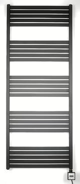 Elektrický radiátor Thermal Trend KH Economy 150x60 cm v černé matné barvě s termostatem KTX 3