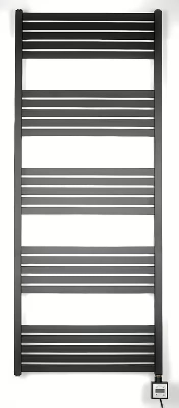 Elektrický radiátor Thermal Trend KH Economy 150x60 cm v černé matné barvě s termostatem KTX 3