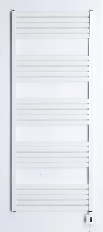 Bel električni radiator Thermal Trend KH Economy 60x150 cm s termostatom KTX in modrim LED-zaslonom.