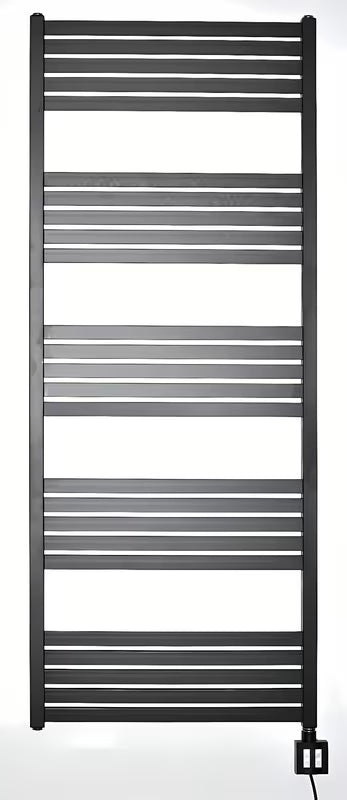 Elektrický radiátor Thermal Trend KH Economy 150x60 cm v černé matné barvě s termostatem KTX