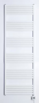 Bílý elektrický radiátor Thermal Trend Kh Economy 60x180 cm s termostatem KTX a LCD displejem