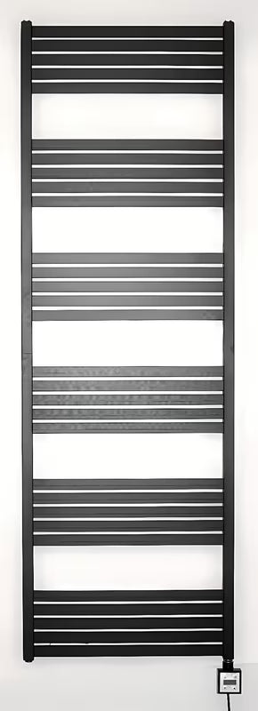 Elektrický radiátor Thermal Trend KH Economy 180x60 cm v černé matné barvě s termostatem KTX 3.