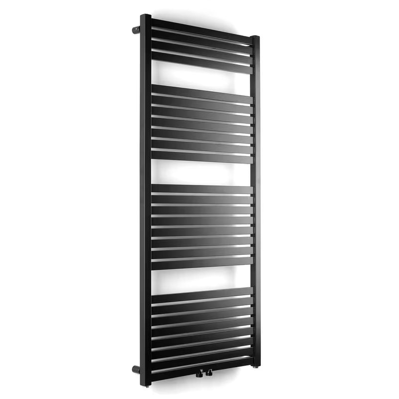 Černý kombinovaný radiátor Thermal Trend KH 133x45 cm vhodný pro teplovodní i kombinované vytápění.