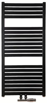 Kombinovaný radiátor Thermal Trend Kh 97x45 cm v černo-matném provedení