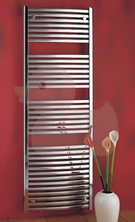Bílý kombinovaný trubkový radiátor Thermal Trend KM 90x181,5 cm do koupelny