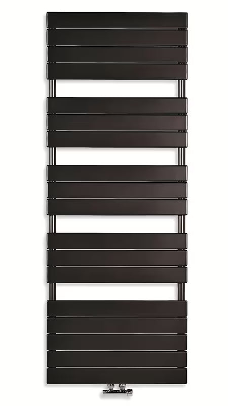 Kombinovaný radiátor Thermal Trend Viktor 93x45 cm v antracitové barvě pro vytápění a sušení ručníků.