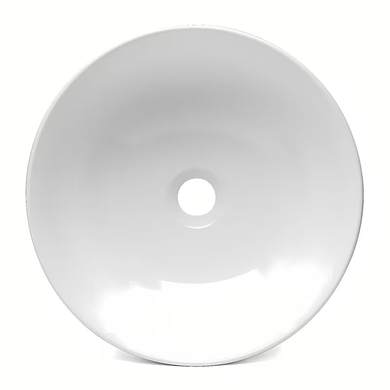 Bílé umyvadlo na desku Triomini Slim 38,5 x 38,5 cm z tenkostěnné keramiky