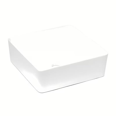 Bílé umyvadlo na desku Triomini Slim z tenké keramiky, provedení bez přepadu.