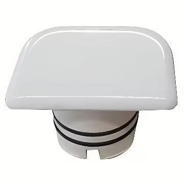 Bílý plastový regulátor průtoku VitrA RimEX jako náhradní díl pro splachovací systém WC.